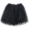 Black Tutu Skirt For Women – 3-Layer Tulle Ballet Skirt For Costume, Dress-Up, Dance, & Cosplay -Sydney So Sweet Adult Black