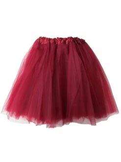 Solid Color Costume Tutu Skirt - Teen, Adult, Plus, & Extra Plus Size -Sydney So Sweet Adult Maroon