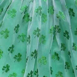 Sparkle Shamrock Green Tutu Skirt For Women – 3-Layer Tulle Ballet Skirt For Costume, Dress-Up, Dance, & Cosplay -Sydney So Sweet Adult Shamrock 2 1