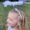 White Angel Headband Feather Halo Kid Or Adult Costume Accessory -Sydney So Sweet AngelHeadband2