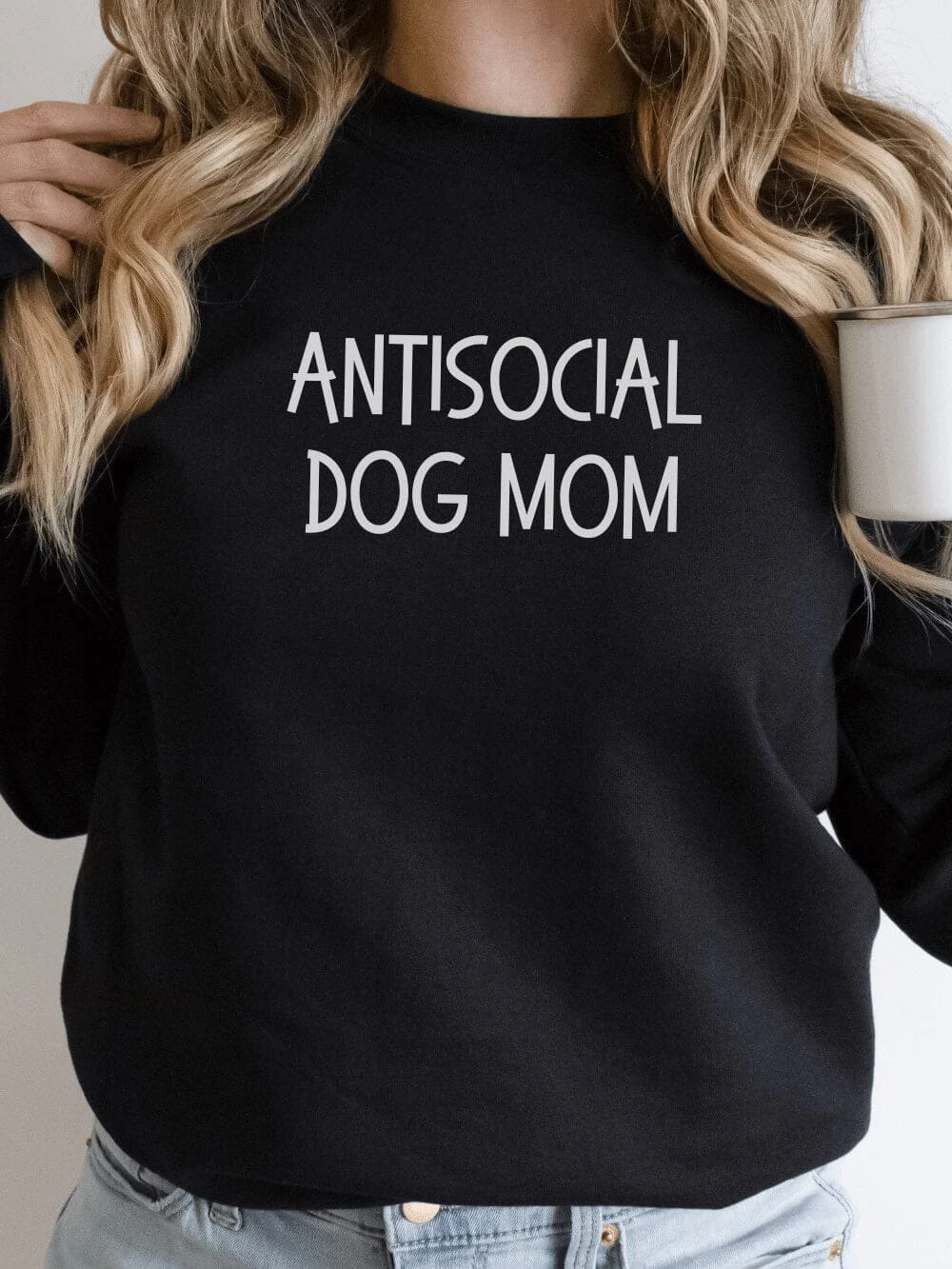 Antisocial Dog Mom Unisex Heavy Blend™ Crewneck Sweatshirt - Many Colors 4 Antisocial Dog Mom Unisex Heavy Blend™ Crewneck Sweatshirt - Many Colors - Image 2