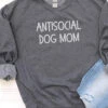 Antisocial Dog Mom Unisex Heavy Blend™ Crewneck Sweatshirt - Many Colors 2 Antisocial Dog Mom Unisex Heavy Blend™ Crewneck Sweatshirt - Many Colors -Sydney So Sweet AntisocialDogMomDarkHeather