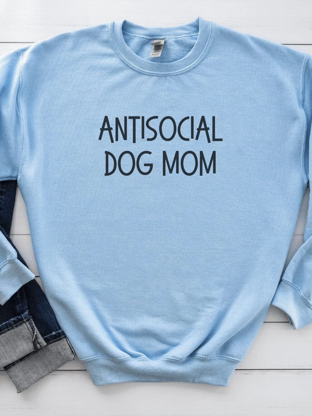 Antisocial Dog Mom Unisex Heavy Blend™ Crewneck Sweatshirt - Many Colors 8 Antisocial Dog Mom Unisex Heavy Blend™ Crewneck Sweatshirt - Many Colors - Image 6