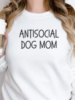Antisocial Dog Mom Unisex Heavy Blend™ Crewneck Sweatshirt - Many Colors 12 Antisocial Dog Mom Unisex Heavy Blend™ Crewneck Sweatshirt - Many Colors -Sydney So Sweet AntisocialDogMomWhite