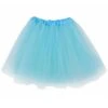 Aqua Blue Tutu Skirt For Girls – 3-Layer Tulle Ballet, Dance, And Dress-Up Costume Skirt