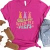 Chillin' With My Peeps Adult Short Sleeve T-Shirt For Spring & Easter