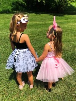 Girls Pink Pig Costume - Complete Kids Costume With Pink Tutu, Tail, & Ears -Sydney So Sweet BR Cow Pig Costumes 3 s 1