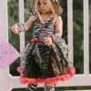Zebra Costume, Hot Pink & Black Zebra Deluxe Hoodie Halloween Dress Up For Girls -Sydney So Sweet BR HP Zebra 3 s 1