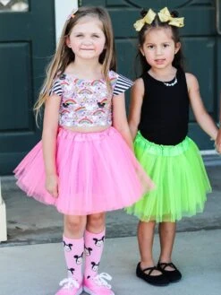 Pink Tutu Skirt For Girls – 3-Layer Tulle Ballet, Dance, And Dress-Up Costume Skirt 12 Pink Tutu Skirt For Girls – 3-Layer Tulle Ballet, Dance, And Dress-Up Costume Skirt -Sydney So Sweet BR Pink Lime Tutu s 1