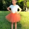 Orange Tutu Skirt For Girls – 3-Layer Tulle Ballet, Dance, And Dress-Up Costume Skirt -Sydney So Sweet Ballet Tutu Kid Orange2 BR a 1 1