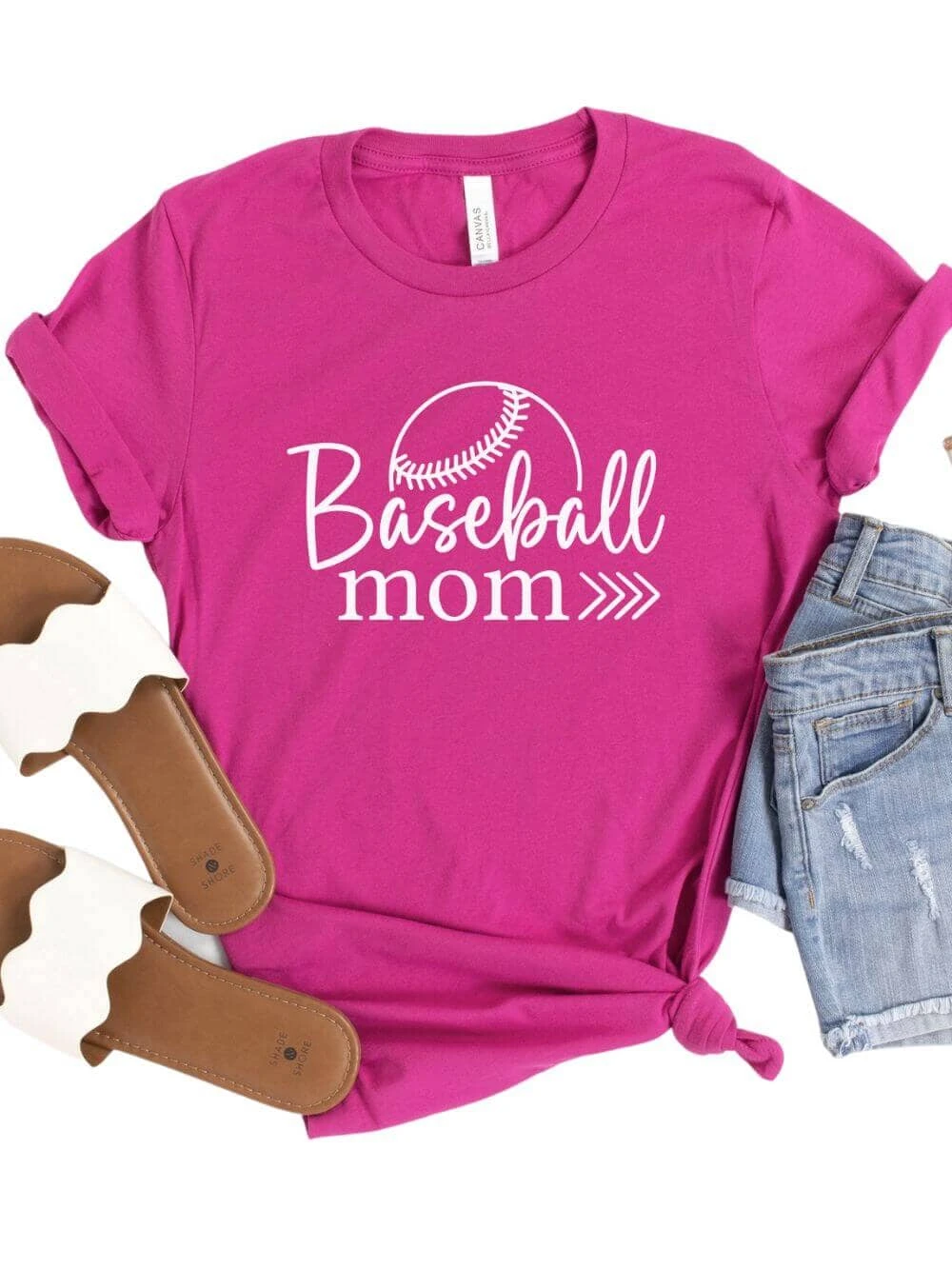 Baseball Mom T-Shirt In 12 Team Colors 13 Baseball Mom T-Shirt In 12 Team Colors - Image 11