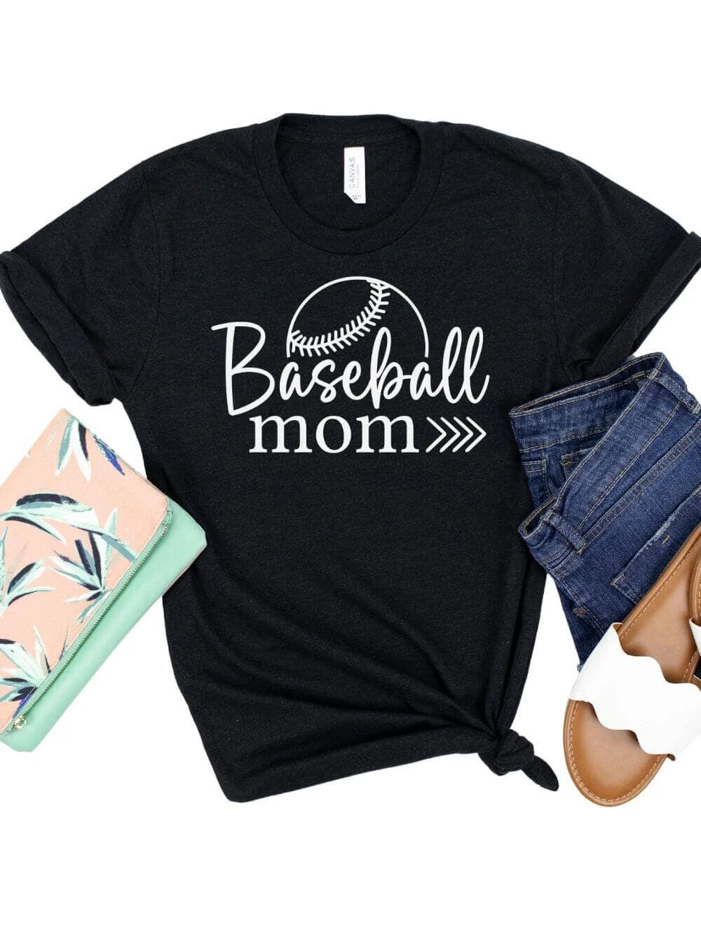 Baseball Mom T-Shirt In 12 Team Colors 14 Baseball Mom T-Shirt In 12 Team Colors - Image 12