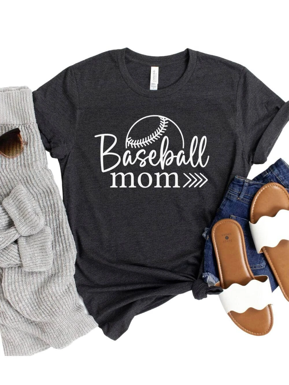Baseball Mom T-Shirt In 12 Team Colors 12 Baseball Mom T-Shirt In 12 Team Colors - Image 10