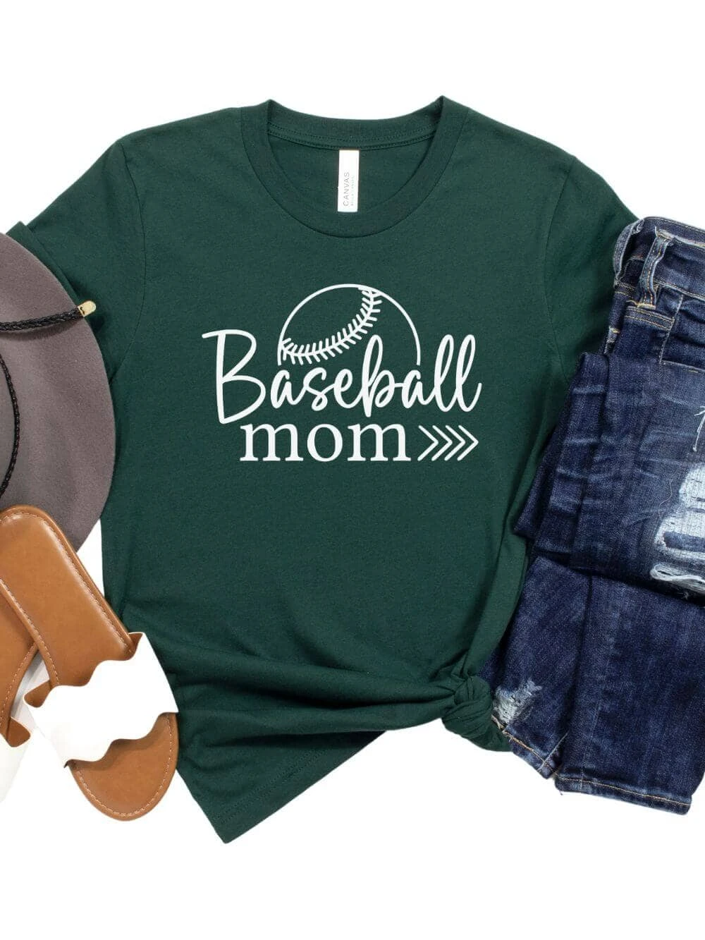 Baseball Mom T-Shirt In 12 Team Colors 8 Baseball Mom T-Shirt In 12 Team Colors - Image 6