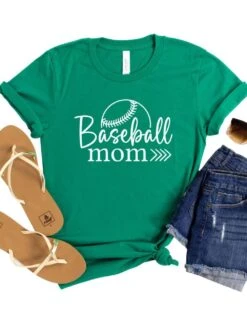 Baseball Mom T-Shirt In 12 Team Colors 18 Baseball Mom T-Shirt In 12 Team Colors -Sydney So Sweet BaseballMom1Kelly