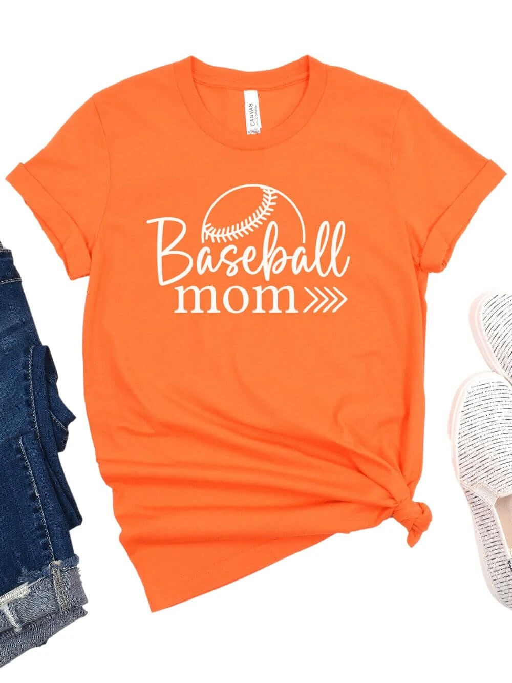 Baseball Mom T-Shirt In 12 Team Colors 5 Baseball Mom T-Shirt In 12 Team Colors - Image 3