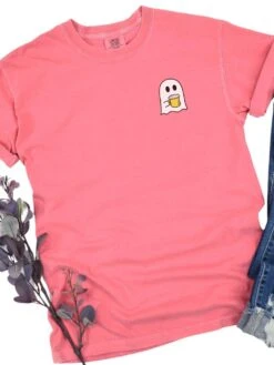 Beer Ghost Comfort Colors Embroidered Unisex T-Shirt -Sydney So Sweet Beer Ghost Watermelon