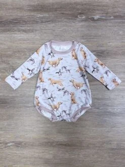 Bird Dog Boys Long Sleeve Baby Bubble Romper