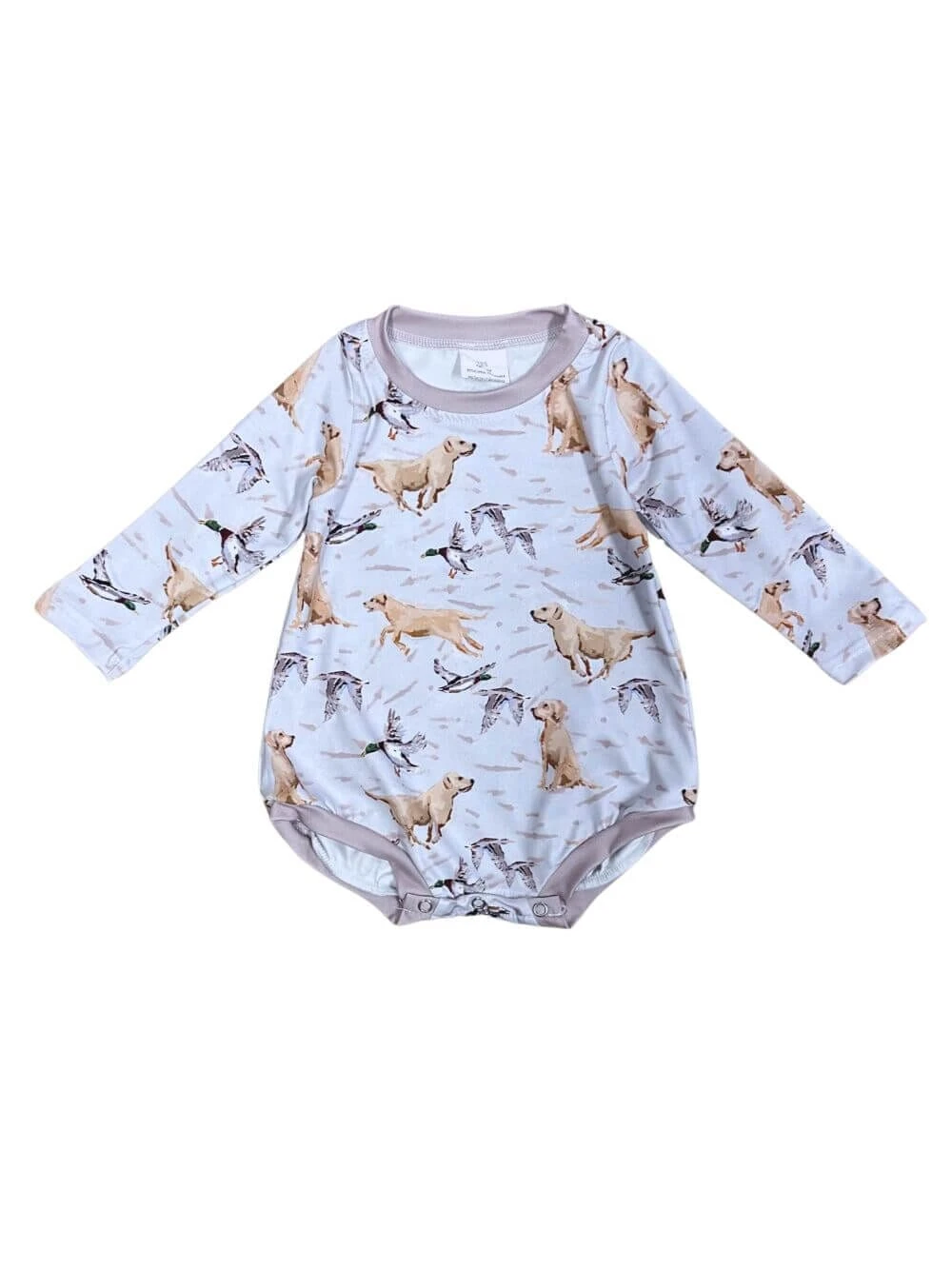 Bird Dog Boys Long Sleeve Baby Bubble Romper 4 Bird Dog Boys Long Sleeve Baby Bubble Romper - Image 2