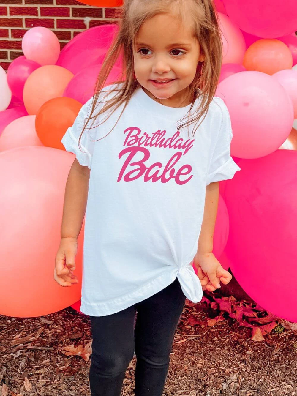 Birthday Babe Girls' Cotton Barbie Style Birthday T-Shirt - 3 Colors 4 Birthday Babe Girls' Cotton Barbie Style Birthday T-Shirt - 3 Colors - Image 2