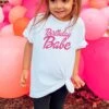 Birthday Babe Toddler & Little Girls' Cotton Barbie Style Birthday T-Shirt - 3 Colors -Sydney So Sweet BirthdayBabeWhite 663c5c27 876c 435e 86f9 03afe21b6163