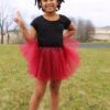 Burgundy Tutu Skirt For Girls – 3-Layer Tulle Ballet, Dance, And Dress-Up Costume Skirt -Sydney So Sweet BrooklynBurgundyMaroonTutu 1