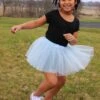 Light Aqua Blue Tutu Skirt For Girls – 3-Layer Tulle Ballet, Dance, And Dress-Up Costume Skirt -Sydney So Sweet BrooklynLightAqua
