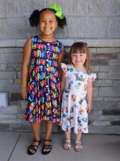 Happy Happy Birthday Rainbow Black Tank Girls Skater Dress -Sydney So Sweet Brooklyn RylanBirthdayDresses 8d4e1ec3 f771 4a79 9a97 513965c94801
