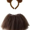 Brown Bear Costume - Complete Kids Costume Set With Tutu And Headband -Sydney So Sweet BrownBearTutuCostumeKids