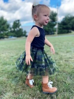 Green Camo Camouflage Tutu Skirt For Girls – 3-Layer Tulle Ballet, Dance, And Dress-Up Costume Skirt -Sydney So Sweet CamoTutu2s