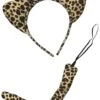 Cheetah Headband Ears & Tail, Kid Or Adult Costume Accessories -Sydney So Sweet Cheetah2HeadbandTail
