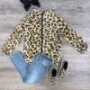 Cheetah Sherpa Zip Up Girls Jacket -Sydney So Sweet CheetahSherpaZipUpGirlsJacket