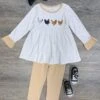Chicken Dance Long Sleeve Top & Leggings Girls Outfit -Sydney So Sweet ChickenDanceLongSleeveTop LeggingsGirlsOutfit