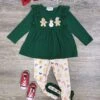 Christmas Cookie Green Tunic Top And Leggings Girls Outfit 1 Christmas Cookie Green Tunic Top And Leggings Girls Outfit -Sydney So Sweet ChristmasCookieGreenTunicTopandLeggingsGirlsOutfit