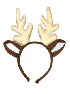 Reindeer Antler Headband - Brown Deer Headband Costume Accessory