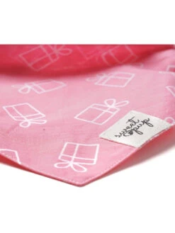 Dog Bandana - Dog Birthday Bandana Gifted Pink -Sydney So Sweet DogBandana2 GiftedPink