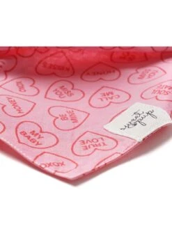 Dog Bandana - Real Love Pink Candy Heart -Sydney So Sweet DogBandana2 RealLovePinkCandyHeart