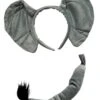 Elephant Headband Ears & Tail, Kid Or Adult Costume Accessories