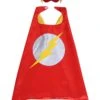 Red Lightning Superhero Cape & Mask Costume Dress Up Cosplay Set - Kids & Adults -Sydney So Sweet Flash