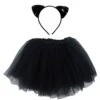 Girls Black Cat Costume - Complete Kids Costume Set With Tutu & Flip Sequin Cat Ears Headband -Sydney So Sweet Flip HB Costume Cat Black