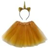 Adult Gold Unicorn Costume - Tutu Skirt & Flip Sequin Headband Horn Set For Adult Or Plus Size -Sydney So Sweet Flip HB Costume Uni Gold 128f6bb8 22d7 4e96 87b2 5085282ca504