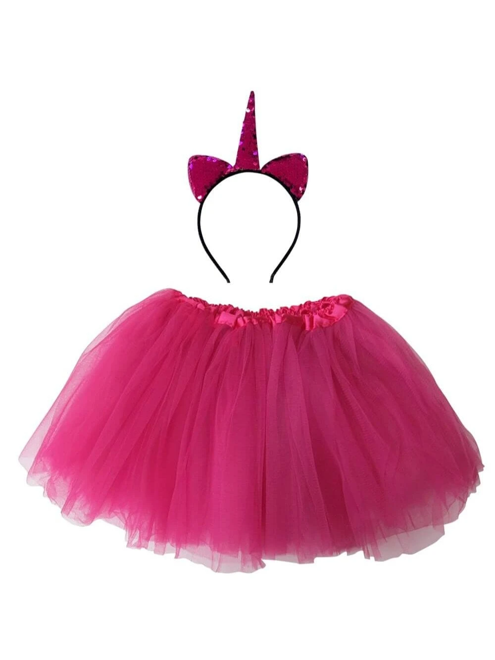 Girls Hot Pink Unicorn Costume - Complete Kids Costume Set With Tutu & Flip Sequin Unicorn Headband Horn 3 Girls Hot Pink Unicorn Costume - Complete Kids Costume Set With Tutu & Flip Sequin Unicorn Headband Horn
