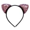 Flip Sequin Pink Cat Girls Headband Ears, Kid Or Adult Size Costume Accessories 2 Flip Sequin Pink Cat Girls Headband Ears, Kid Or Adult Size Costume Accessories -Sydney So Sweet Flip Sequin Cat Pink