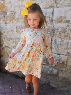 5 Pack Of 6" Grosgrain Fall Fun Seasonal Colors Girls Hair Bows -Sydney So Sweet FlowerGardenPumpkinOutfit