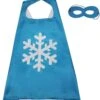 Light Blue Snowflake Superhero Cape & Mask Costume Dress Up Cosplay Set - Kids & Adults -Sydney So Sweet Frozen