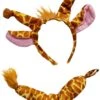 Giraffe Headband Ears & Tail, Kid Or Adult Costume Accessories