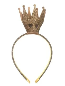 Golden Princess Headband Crown Kid Or Adult Costume Accessory