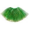 Green & Gold Polka Dot Tutu Skirt – Costume Tulle Skirt For Girls, Women & Plus Sizes -Sydney So Sweet Gold Polka Green