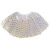 White & Gold Polka Dot Tutu Skirt – Costume Tulle Skirt For Girls, Women & Plus Sizes -Sydney So Sweet Gold Polka White