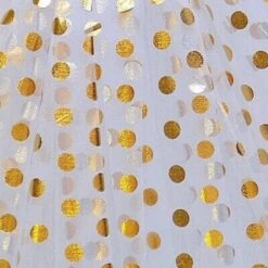 White & Gold Polka Dot Tutu Skirt – Costume Tulle Skirt For Girls, Women & Plus Sizes -Sydney So Sweet Gold Polka White 2 1